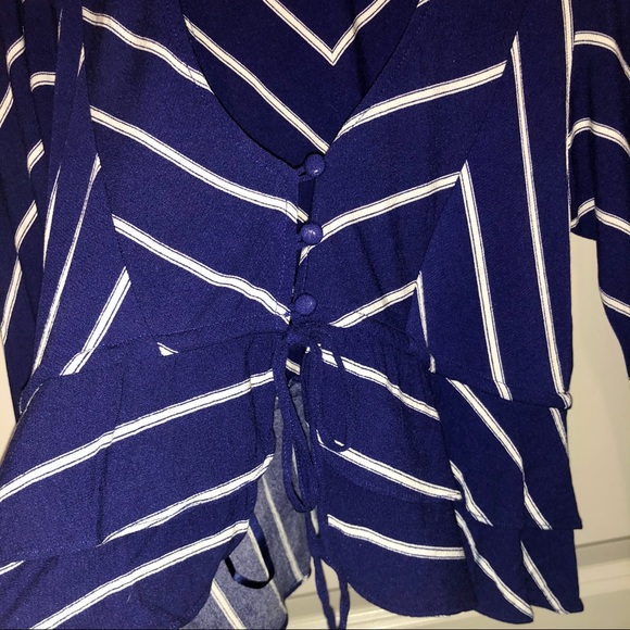 FREE PEOPLE Samifran Crop Flowy Blouse Size Medium - Picture 8 of 14